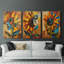 Floral Study Series CLX III - Ensemble de toiles tendues avec châssis Premium - Prêt à être accroché-1147265702