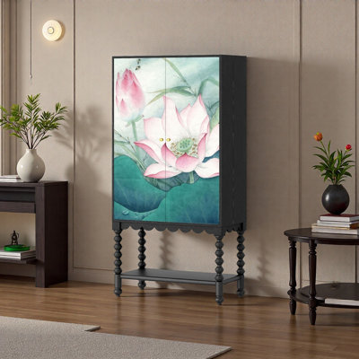 Armoire d'entrée en bois massif Lotus Design