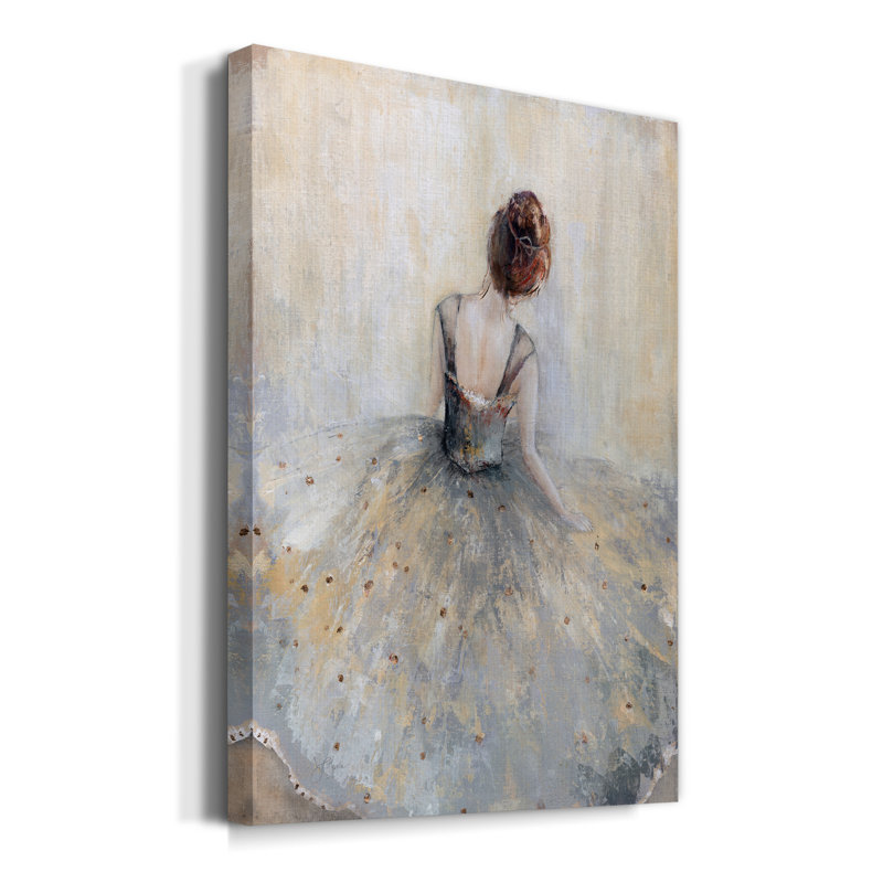 Beautiful Contemplation - peinture sur toile tendue, H 12 po x l 8 po x P 1 po