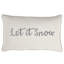  Housse de coussin rectangulaire et insert Let It Snow