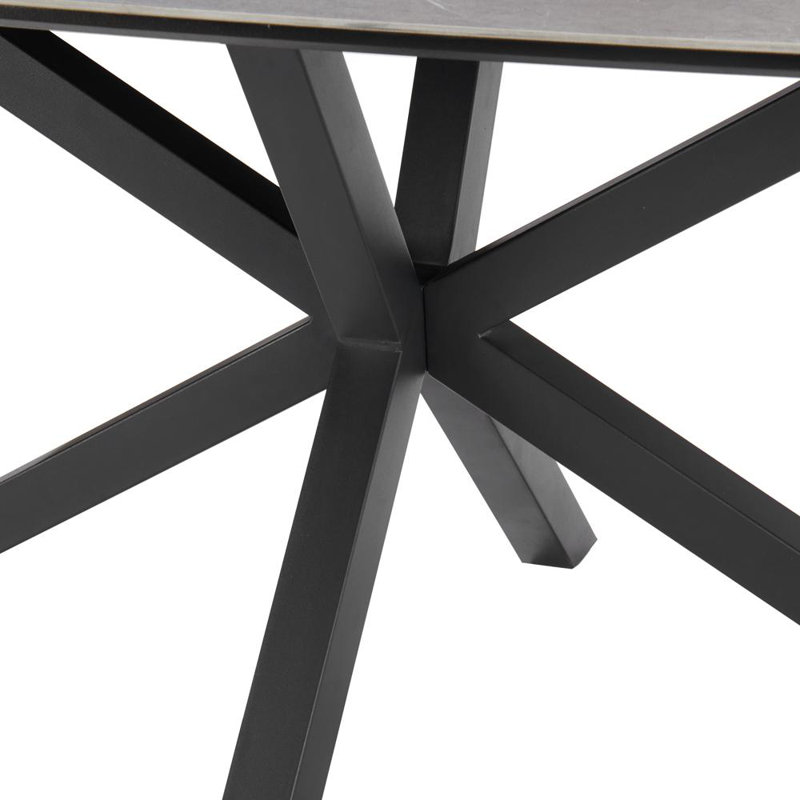 Dantoni Metal Base Dining Table, 75cm H x 150cm L x 80cm W