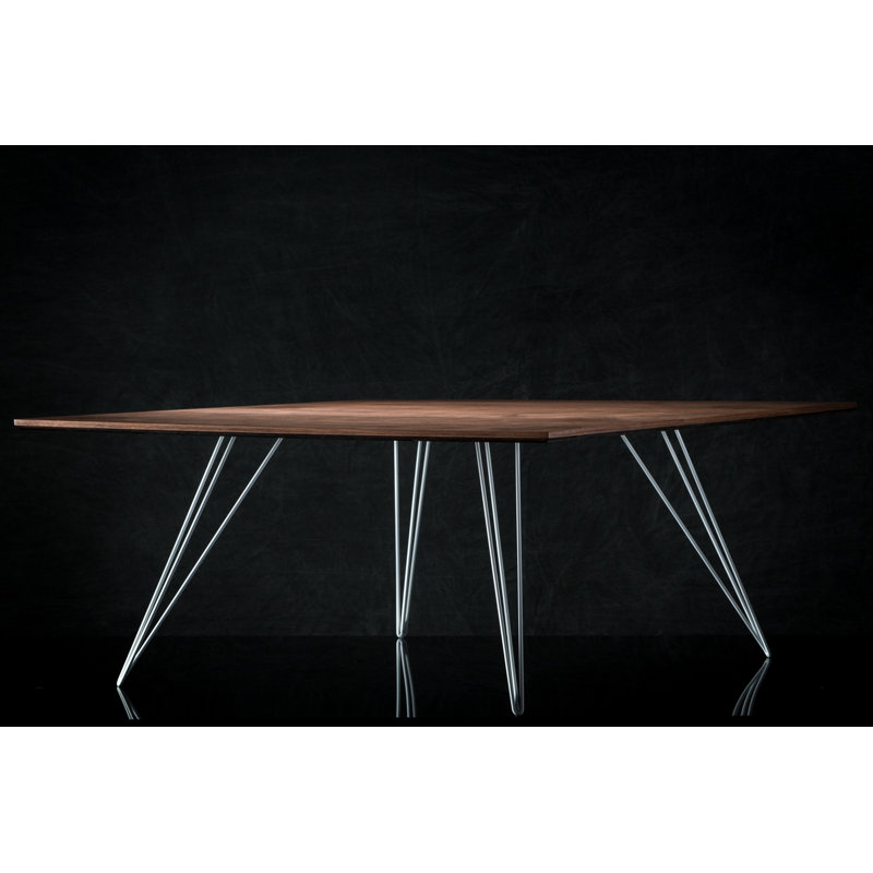 Table basse Williams, Blanc, H 18 po x l 46 po x P 46 po, Noyer