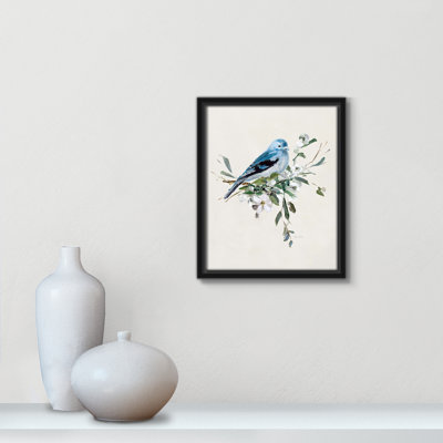 Bluebird Happy I - Toile à cadre flottant