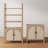 Raw Oak Rattan Arched Door Storage Cabinet -1146970500