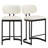Modern Upholstered 25.6" Counter Height Kitchen Stool With Metal Sled Base & Faux Leather-514795862