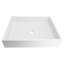 Lavabo vasque rectangulaire blanc mat Brillare