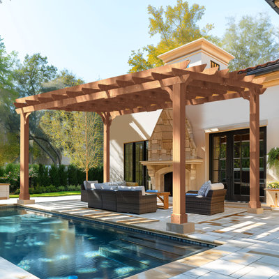 Pergola en bois massif