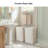 2-Pack Collapsible Laundry Basket 50L 16"x8.5"x22" | Linen