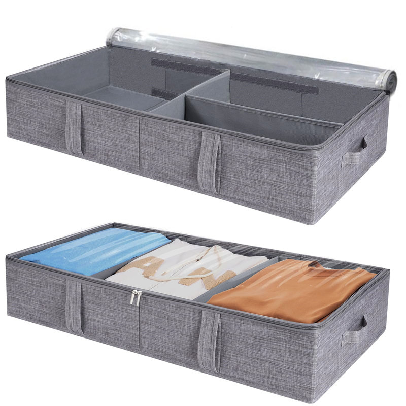 Brayden Studio Linen Underbed Storage