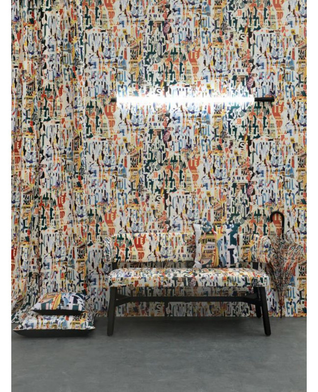 Voyages Voyages Abstract Wallpaper Double Roll, Naturel