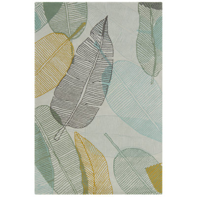 Tapis vert en laine touffeté à la main Hartwick