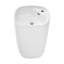 Lavabo de salle de bain piédestal rectangulaire en céramique blanc brillant avec trop-plein 34,45 po Ivy