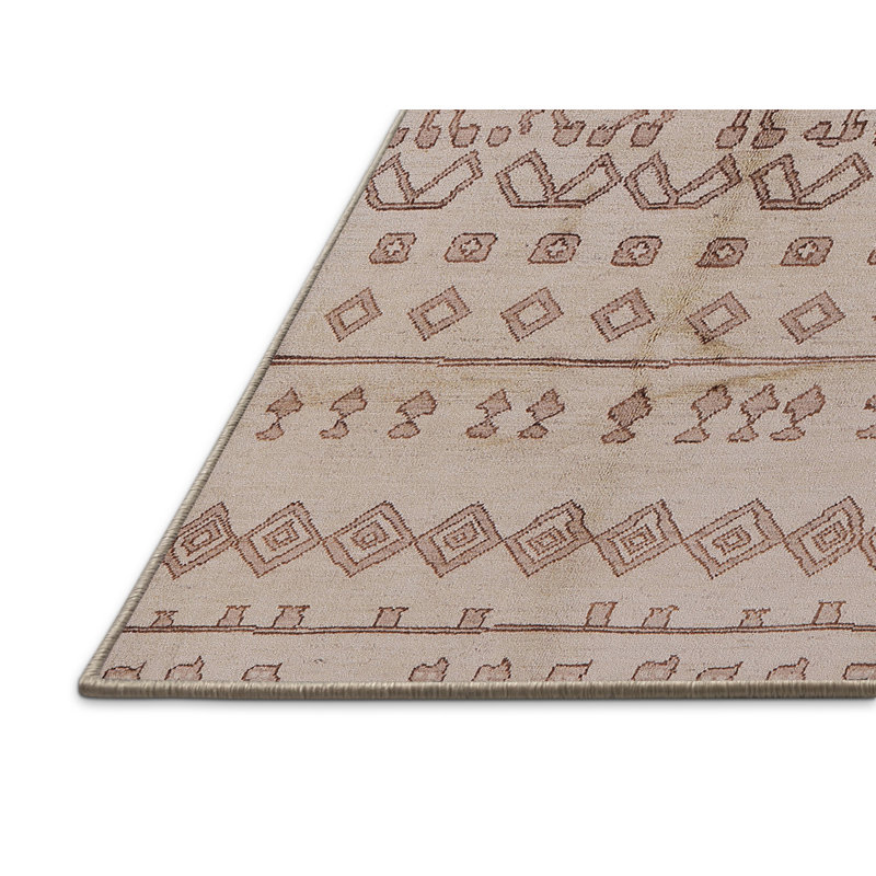 Tapis gris / brun Indianola Southwestern, Rectangle 8 pi x 12 pi