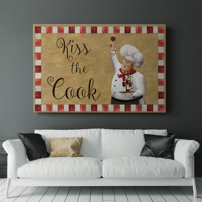 Kiss The Cook -Gallery Wrapped Cavas