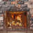 Metal Fireplace Screen 3 Panel Freestanding Moose Mesh Rustic Cabin Lodge Spark Guard