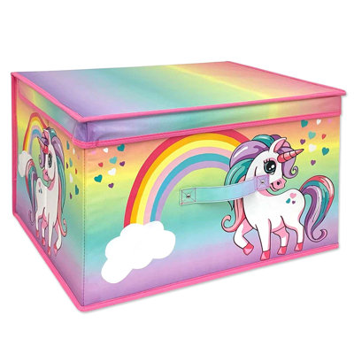 Large Storage Box Collapsible Folding Jumbo Chest Kids Room Toy Box