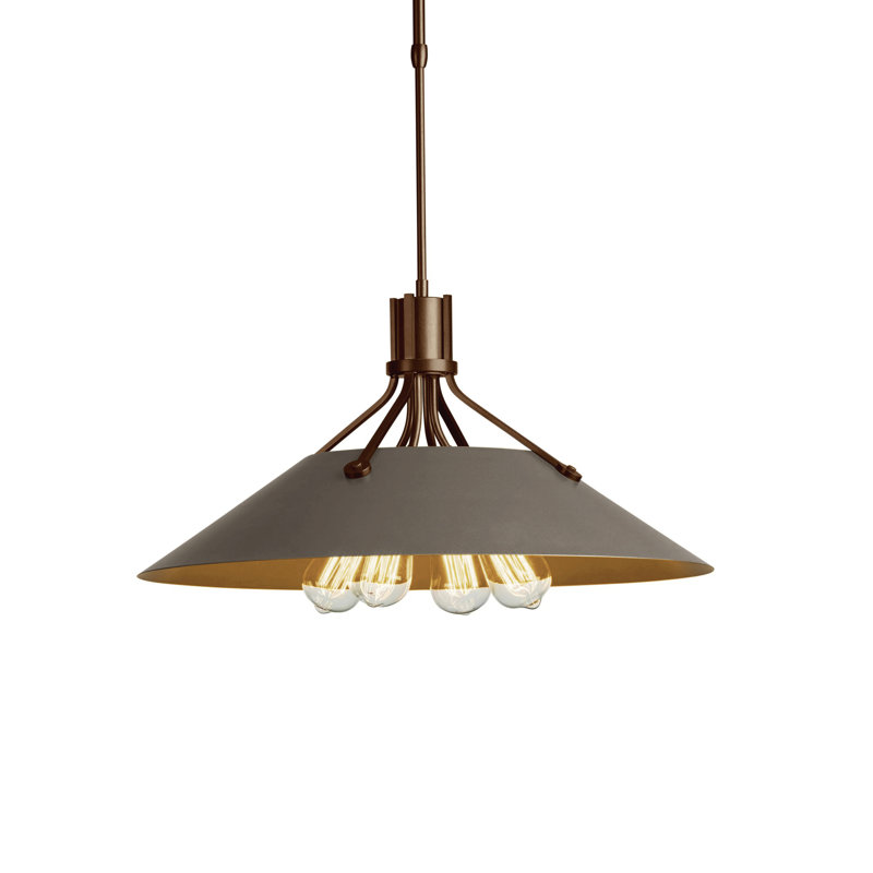 Henry 4 - Light Single Cone Pendant, Dark Smoke, Dark Smoke