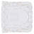 Aveliss 100% Cotton Tufted Bath Rug, Ultra Soft & Absorbent, Spray Latex Backing, Luxurious Ruffle Border, 17" x 24" Rectangle, White-1115448046-1189660747