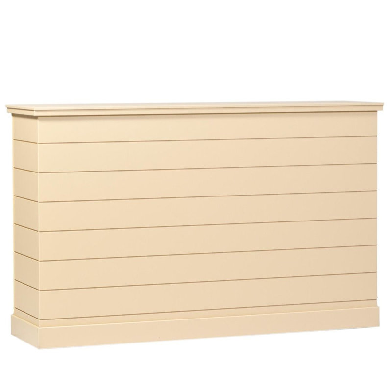 Outdoor Large Shiplap TV Lift Cabinet for TVs, 45.75''H x 77''W x 20.5''D, Sandshade