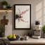 Spring Blossom Branch Japandi - Wrapped Canvas-1591184531-1591184559