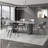 Modern Gray Microlite Rectangular Dining Table Sets-104470473