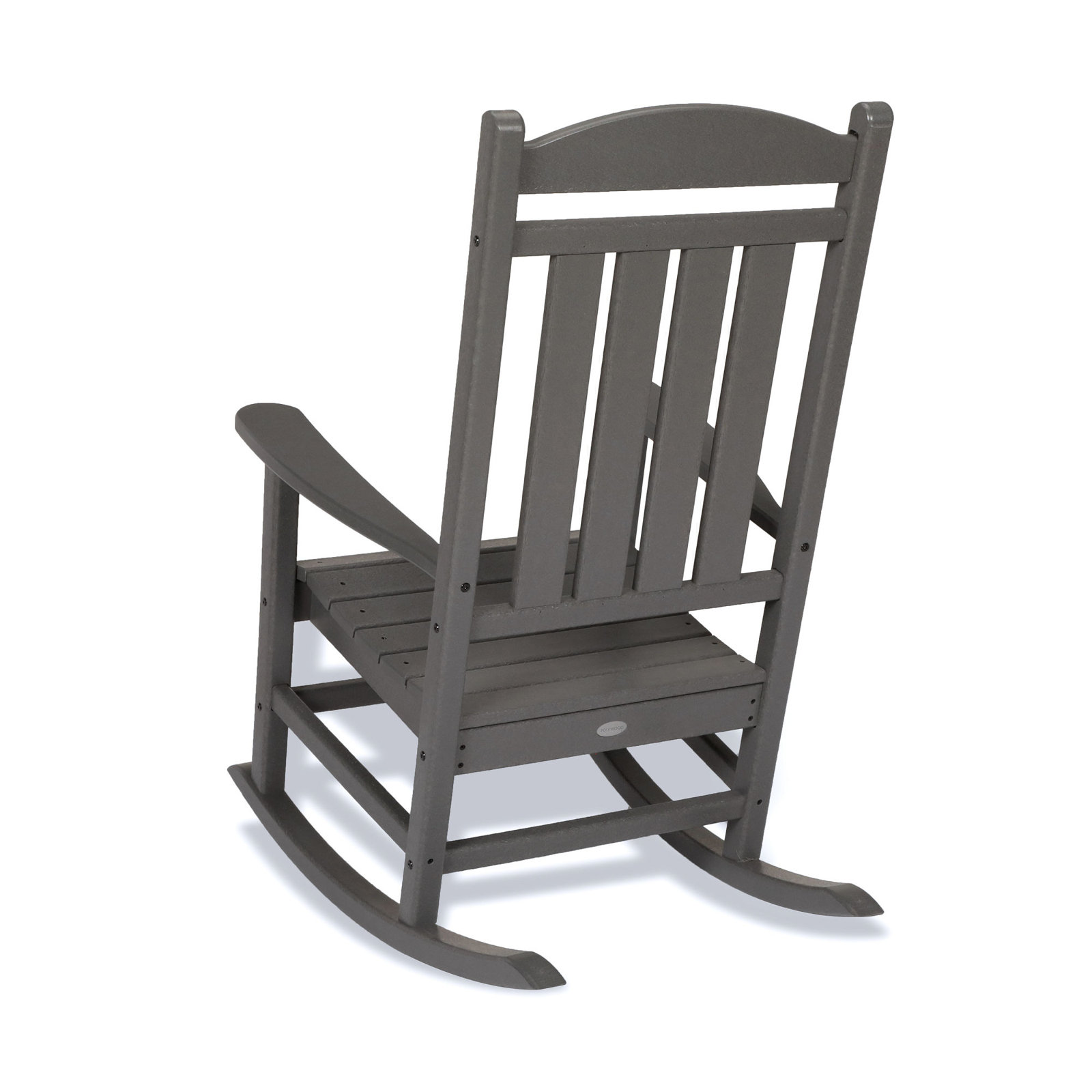 POLYWOOD® Rocker 2-Person Patio Seating Group, Slate Gray