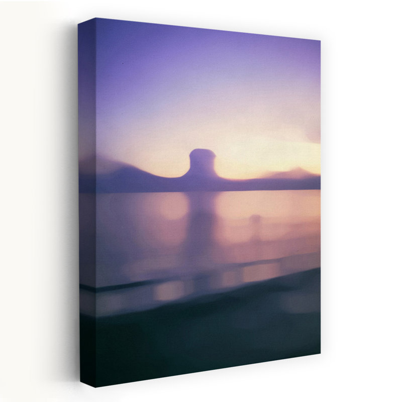 Art contemporain contemporain, paysage de plage abstrait, H 12 po x l 8 po