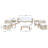 Chilton 7 - Person Patio Conversation Set with Cushions-802793800