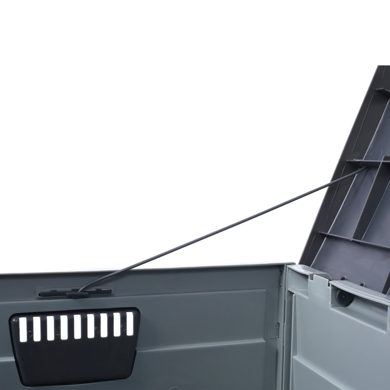 Deck Box For Backyard Use - 75 Gallon Outdoor Storage With Wheels Garden Tools, Pool All Weather Bin Patio Cushions,