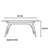 Simple white wax wood rock board dining table-106911951