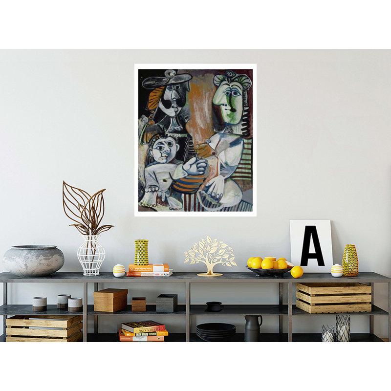 «La famille» par Pablo Picasso - Estampe numérique, H 40 po x l 32 po