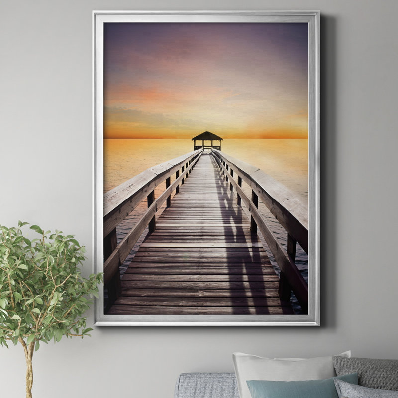 «Serene Hour» par J Paul, reproduction d'art graphique sur toile, Argent, H 30,5 po x l 42,5 po x P 1,5 po