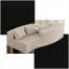 Canapés modulaires | Canapé modulaire courbé 2 pièces avec 4 coussins pour le bureau de la chambre à coucher Modern | Velours côtelé | Standard