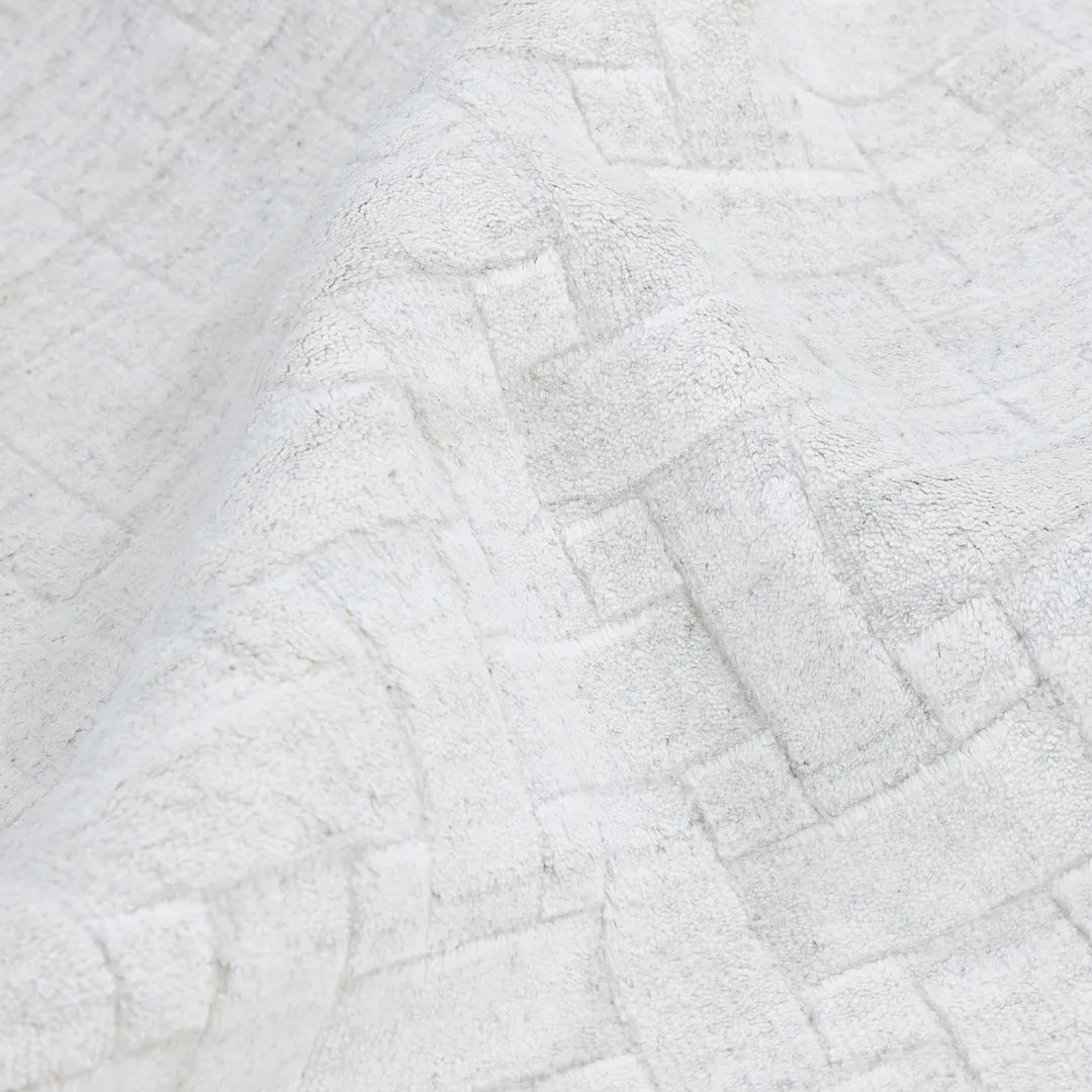 Hainsly Alabaster Hand-Loomed Wool Rug, Rectangle 3' x 5'
