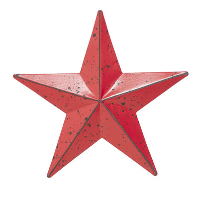 Festive Finds Metal Star Speckled Distressed
