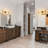 23" Modern Glam 3-Light Ribbed Pumpkin Glass Vanity Light-1804927749