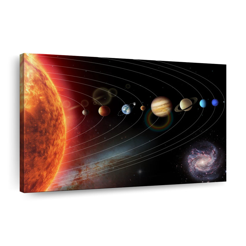 Distant Solar System Canvas Print, 30" H x 45" W x 1.25" D