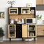 Garde-manger avec tablettes et portes