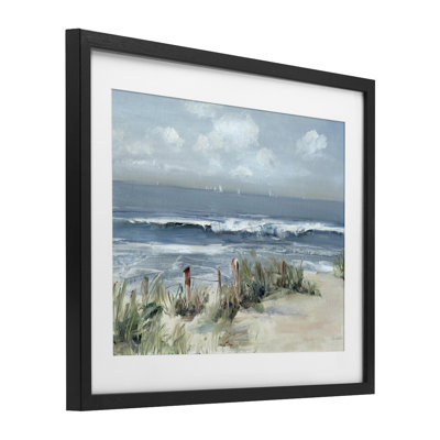 «Brushed Expression of Coast», reproduction encadrée sous verre, conception de Sally Swatland