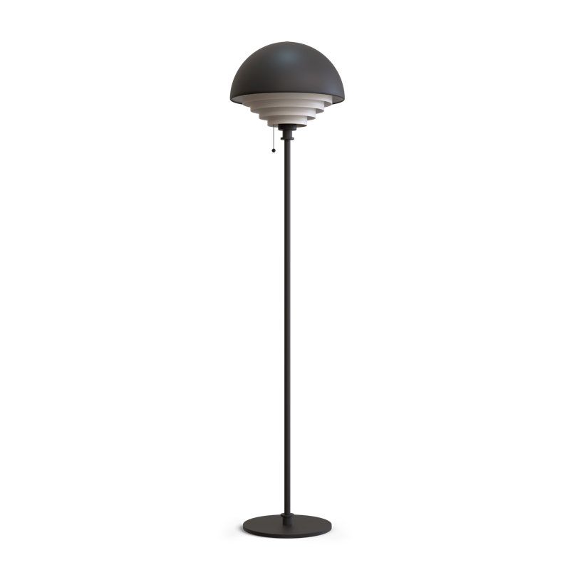 Motown 150cm Torchiere Floor Lamp, Black