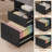 70.9" Executive Desk With Power Outlet, Modern Office Desk With Lateral File Cabinet, Gray-413001639