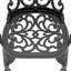 Ensemble de 5 pièces de mobilier de patio en aluminium coulé avec coussins, ensemble de salle à manger classique
