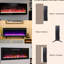 42" Electric Fireplace, Double Protection, 16 Flame Colours, Mounted & Built-In Style Wall Fireplace 42", 5000 /H Heat Output, Remote Control, 5 Settings Of Brightness