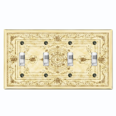 Plaque murale élégante à 4 bandes Elegant Beige