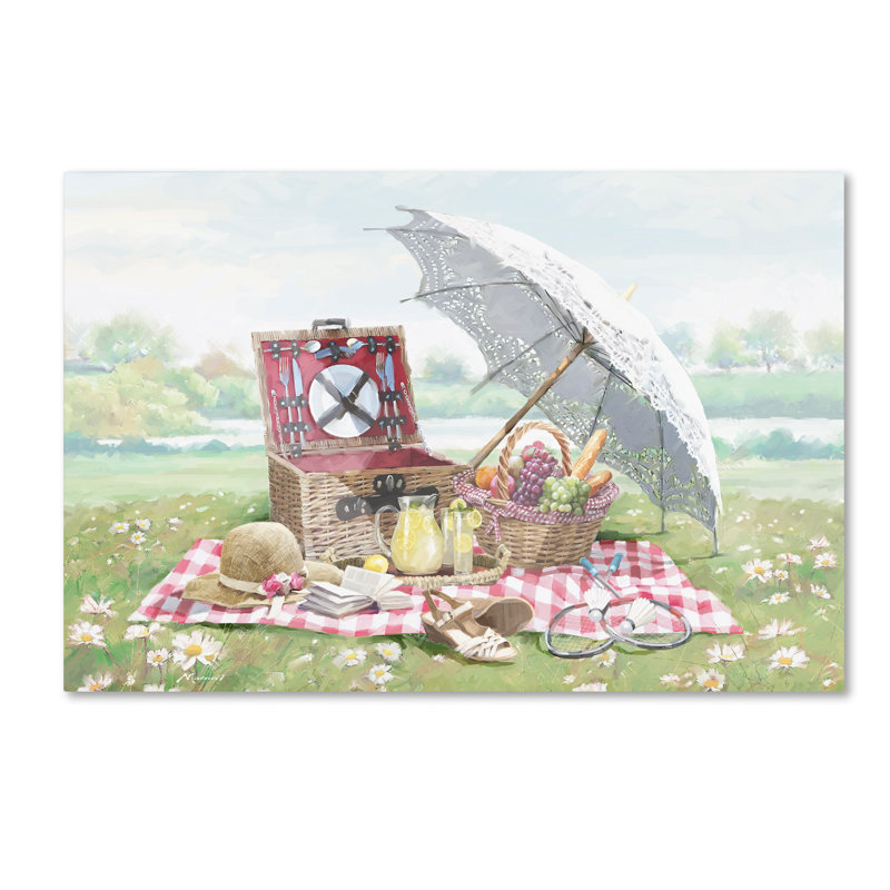 Armand 'Picnic Landscape' Print on Canvas, 16" H x 24" W x 2" D