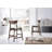 Chastelin Upholstered Counter Stool with Solid Wood Frame