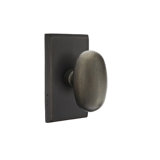Privacy Bronze Egg Knob with # 3 Rose