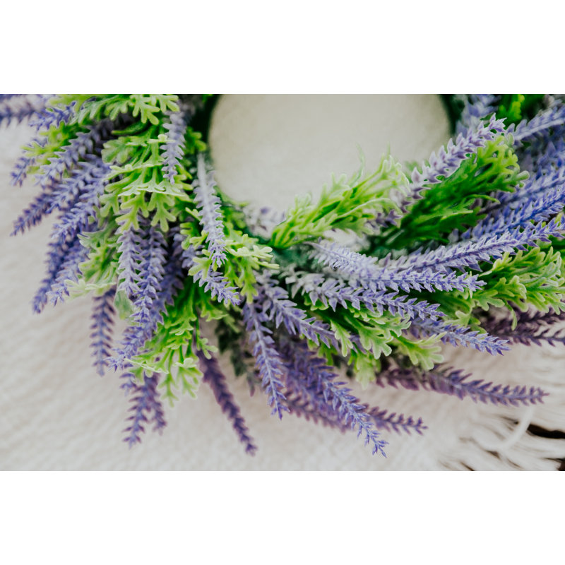 Couronne en polyester / soie 12 po Lil Lavender