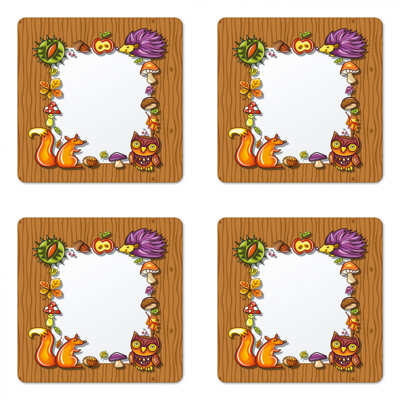 Square 4 Piece Coaster Set