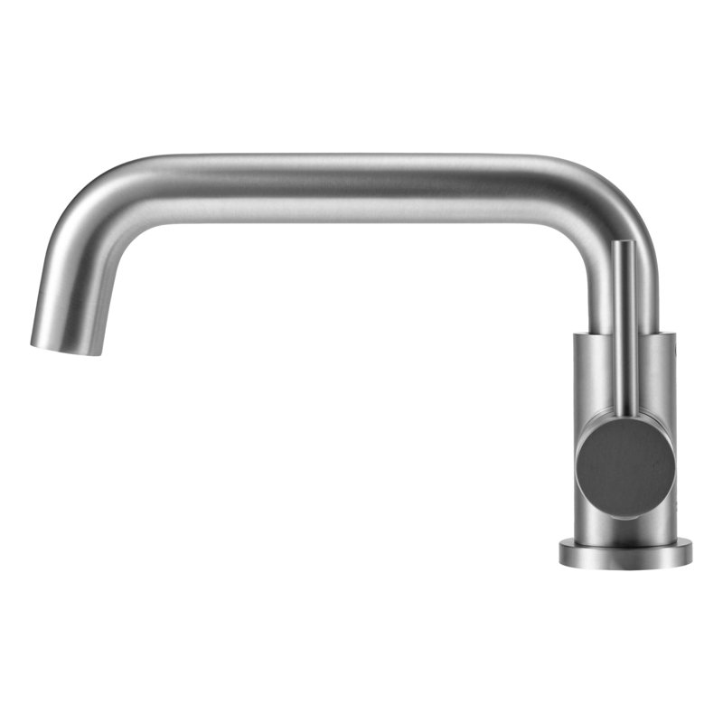 Single Hole Single Handle Bathroom Faucet, Satin Nickel